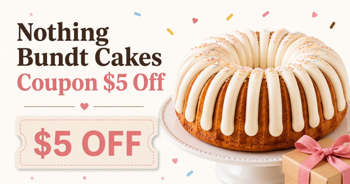 Nothing Bundt cake $5 off coupon code