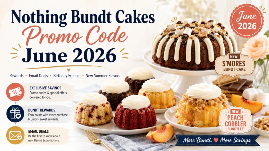 Nothing bundt cakes promo code June 2026