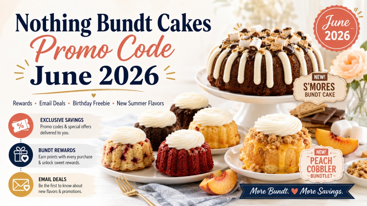 Nothing bundt cakes promo code June 2026